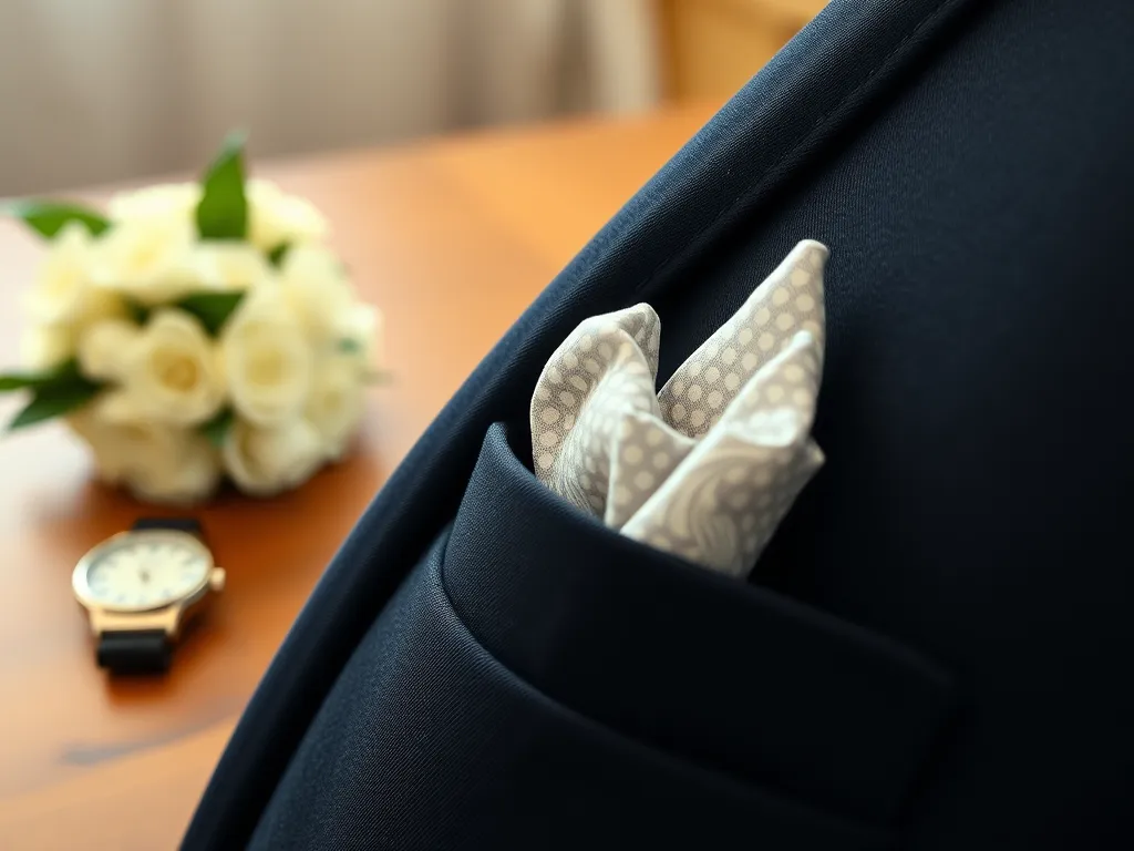 Jak złożyć poszetkę do ślubu?