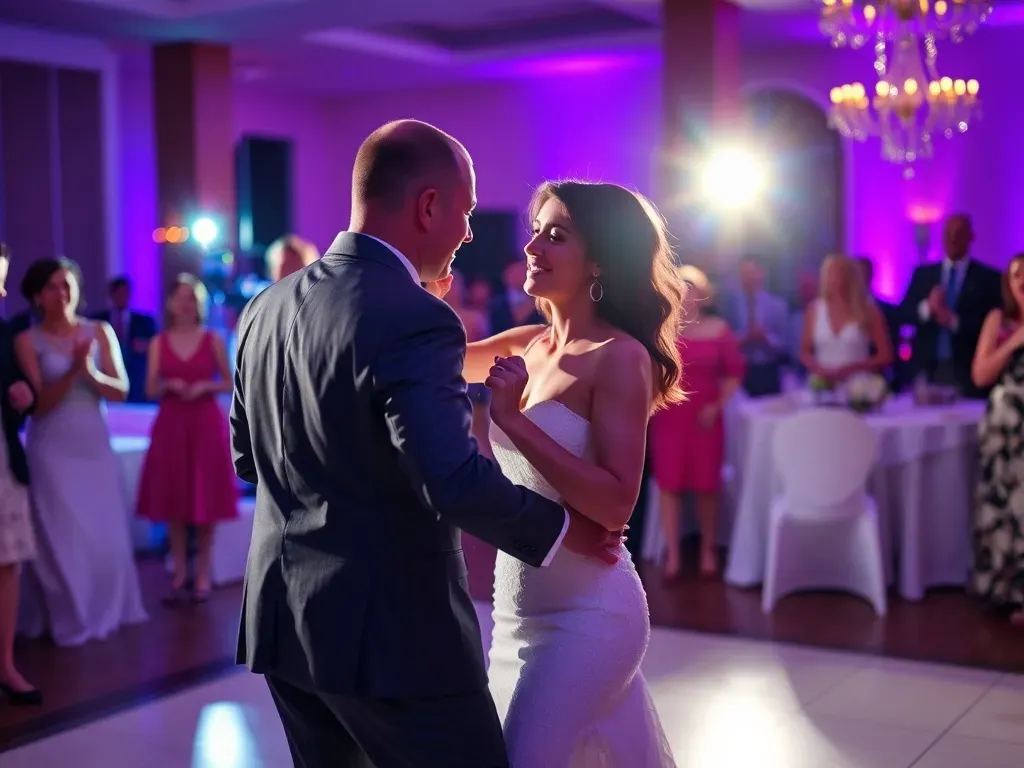 guest couple dancing at wedding party