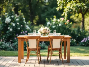 prezenty stojące koło szampana i kwiatów